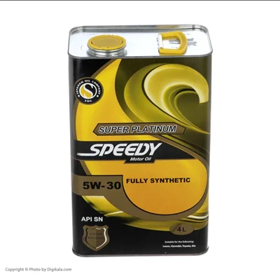 روغن موتور اسپیدی مدل سوپر پلاتینیوم 5W-30 SN حجم 4لیتر