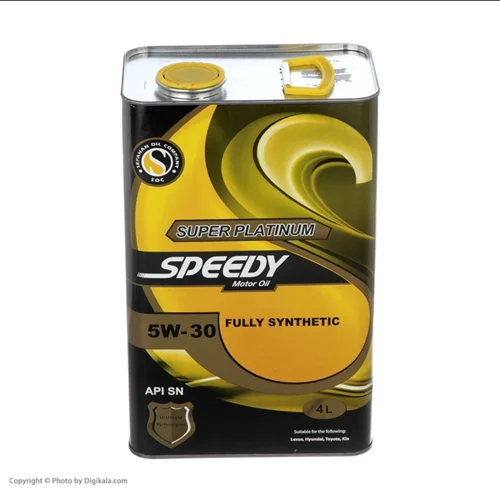روغن موتور اسپیدی مدل سوپر پلاتینیوم 5W-30 SN حجم 4لیتر