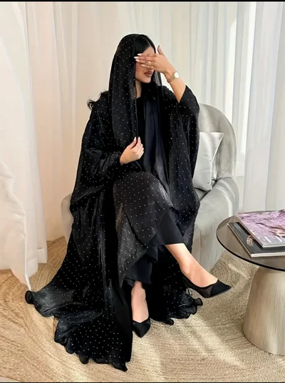 عبای تمام قد کلاه‌دار مدل WF4453818