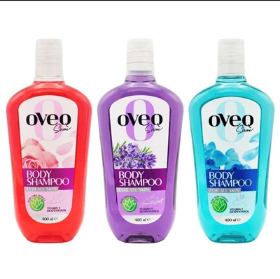 شامپو بدن اوک شاین مدل گل ها حجم 400 میلی لیتر بسته 3 عددی