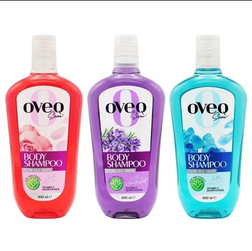 شامپو بدن اوک شاین مدل گل ها حجم 400 میلی لیتر بسته 3 عددی